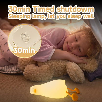 ATCTBOGFS Cute Duck/Chicken/Rabbit/Panda NightLight, LED Squishy Animal Novelty Lamp for Toddler Baby Kids, Nursery Touch Kawaii Room/House Decor Bedside Touch Lamp for Breastfeeding