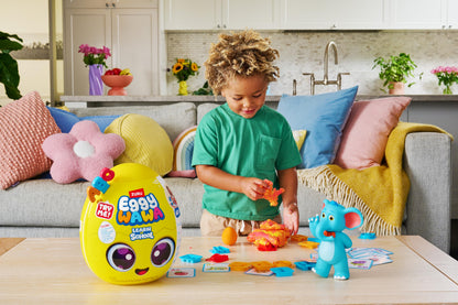 Eggy Wawa Learn at School by ZURU, Pre-K Interactive Baby and Toddler Learning Toy with Music, Letters, Numbers