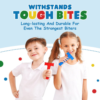 Lull Kids Chewy Sensory Toys for Kids with Autism Sensory Product for Adults Teens Toddlers, ADHD Tools for Kids, ADHD Toys for Autistic Children, Oral Motor Tool Tube, Mouth Toys, Chew Stick (4 Pack)