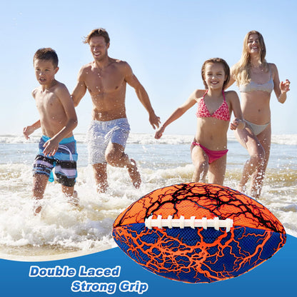 Jasonwell Waterproof Football Pool Toys - Strong Grip Soft Football for All-Weather Play Pool Games Beach Toys Water Footballs Outdoor Sports Toy Christmas Birthday Gifts for Kids Boys Teens Adults