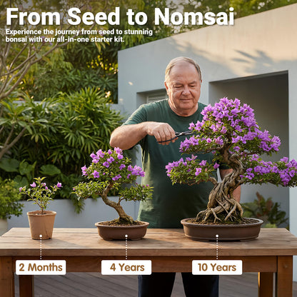 JELHFIP Bonsai Tree Starter Kit for Beginners 5 Unique Indoor Bonsai Trees with Gardening Tools DIY Bonsai Growing Kit Perfect Gifts for Women Men Plant Lovers for Birthday Mothers Day Housewarming