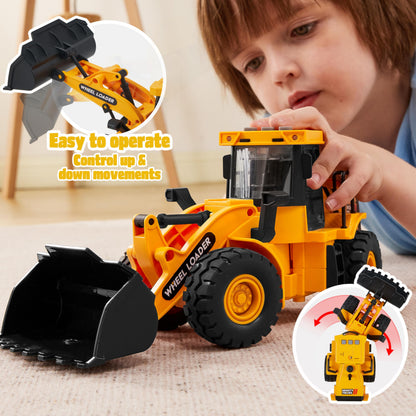 JOYIN 3 Pack Construction Toy - Excavator, Dump Truck and Loader, Moveable Claw & Lifting Back, Construction Truck Toy, Birthday Gift for Toddler Boys Kids