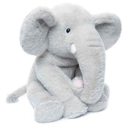 WEIGEDU Elephant Stuffed Animals Gray Pink Blue