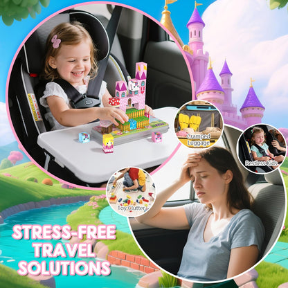 CZCUUDZ Mini Magnetic Blocks, Magnetic Blocks Travel with Portable Iron Storage Box, 35PCS Magnet Building Blocks for Toddlers, STEM Educational Magnet Toys for Ages 3 4 5 6 7 8 Boys Girls, Unicorn