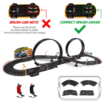 Kids Toy-Electric Powered Slot Car Race Track Set Boys Toys for 6 7 8-12 Years Old Boy Girl Best Gifts