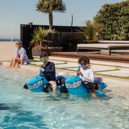 Hot Wheels & FUNBOY Sharkruiser Kids Pool Float with Water Squirter