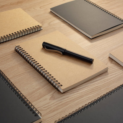 TWONE Soft Cover Spiral Sketchpad Notebooks - Pack of Three - 8.25 inches by 5.5 inches - 100 Pages, 50 Sheets - Perfect for Travel A5 Blank