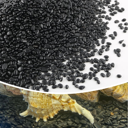 7lb 1/4" Small Pebbles Black for Plants,Potting,Succulents Aquarium Fish Tank Vases Decorative Garden Polished Gravel Rocks Stones