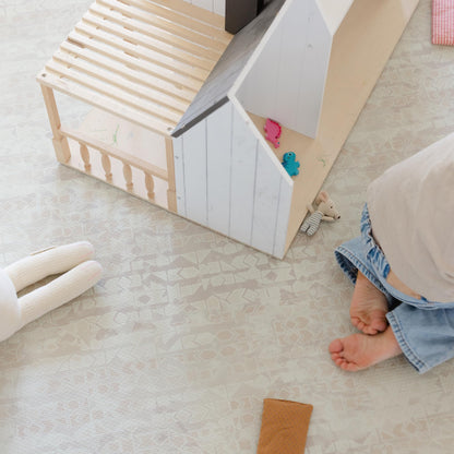 Little Landings Baby Play Mat for Floor - Sandstone (6x6ft) - Premium EVA Foam Play Mat for Babies & Toddlers (Ages 0-5+) Non-Toxic Playmat for Tummy Time, Crawling & Playroom - Stylish & Comfortable
