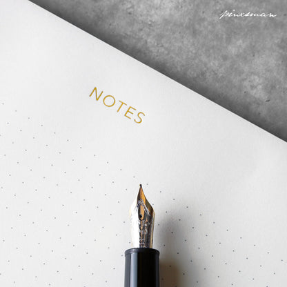 Pinesman - Mouse Pad Notepad for Professionals, 3 Pack, 9.8" x 7.9", 150 Sheets (50 Each), Minimalist, Gold Foiled, Dotted Layout, Executive's Desk Note Pad, To Do List Notepad, Eco-friendly, FSC™ Certified Planner Pad