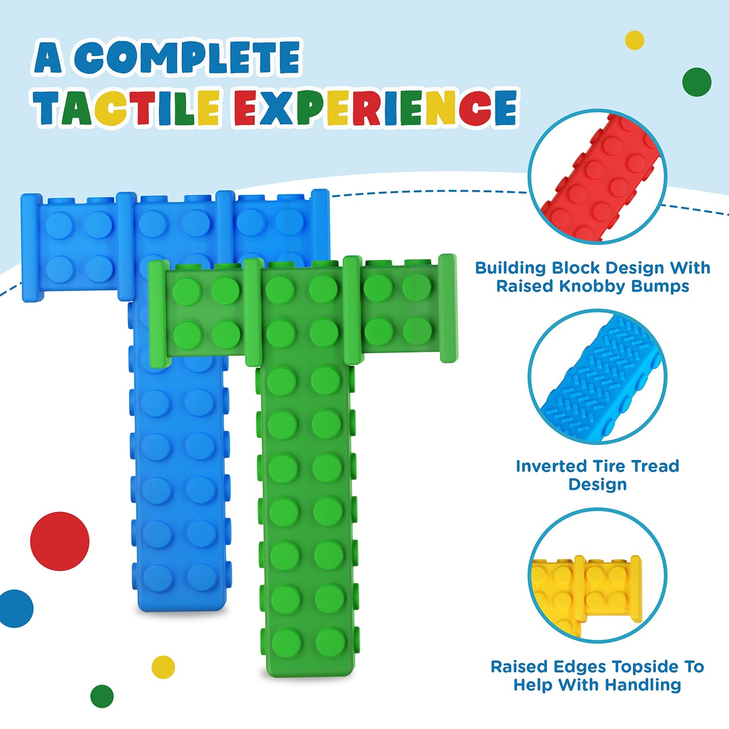 Lull Kids Chewy Sensory Toys for Kids with Autism Sensory Product for Adults Teens Toddlers, ADHD Tools for Kids, ADHD Toys for Autistic Children, Oral Motor Tool Tube, Mouth Toys, Chew Stick (4 Pack)