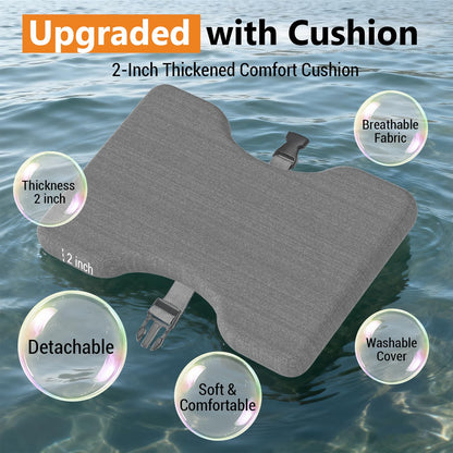 Bamboo Foot Rest for Under Desk at Work - 3-in-1 Reversible Rocking Under Desk Footrest with Foam Cushion and 6 Adjustable Heights, Ergonomic Foot Rest with Washable Cover for Home, Office and Gaming