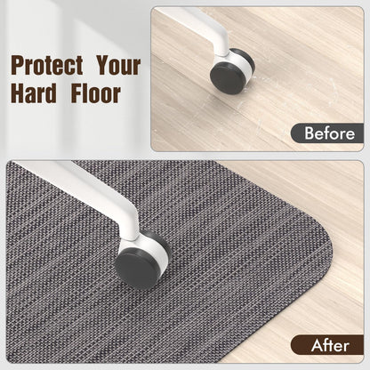 Blvornl Office Chair Mat for Hardwood Floor, 36" x 48" Desk Computer Chair Mat for Hard Wood and Tile Floor, Large Anti-Slip Hard Floor Protector Rolling Chair Mat, PVC Mat Desk Rug for Office Home