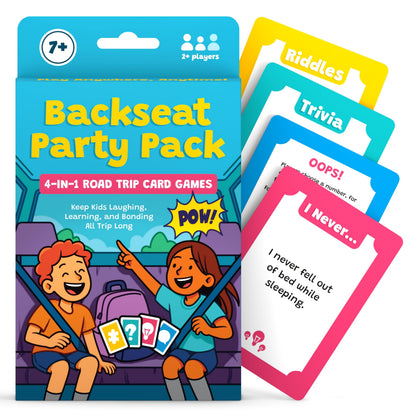 WELL BALANCED Road Trip Games for Kids Travel Essentials, Trivia, Riddles, Car Activities Must Haves for Ages 7+