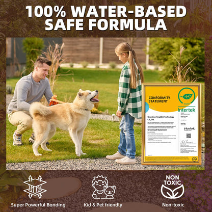 Shabebe Rock Glue, 1Gallon Mulch Hold for Landscaping with Sprayer, 99% Ultra Stick Pea Gravel Stabilizer Landscape, Non-Toxic Rapid-Dry Landscape Binder, Dries-Clear Gravel Binder for Pebble Garden