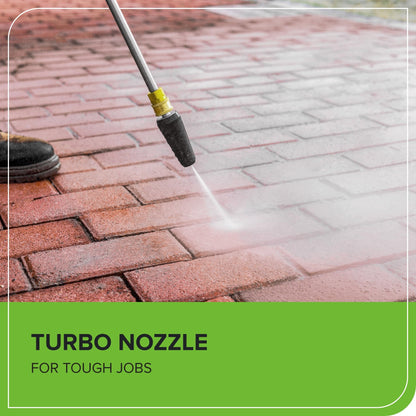 Greenworks 2100 PSI (SGS Certified) 1.2 GPM 13Amp Compact Electric Pressure Washer Telescoping Handle Power Washer for Cars, Driveways, Patios, Patio Furniture & Around Pools