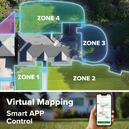 Greenworks C20Z Wire-Free Robotic Lawn Mower, up to 1/2 Acre, RTKVision Navigation, 24-Degree Slope Climbing, Smart Obstacle Avoidance, App Control with Electric Height Adjustment