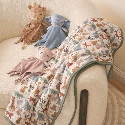Little Sleepies Giraffe Lovey for Baby Girl & Boy, Newborn Gift Essentials, Stuffed Animal w/Security Blanket