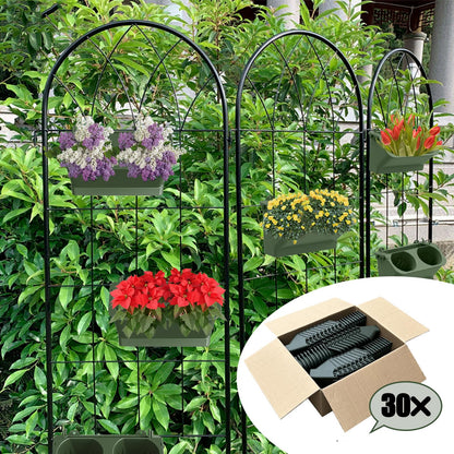 ERYRON Vertical Wall Planter Stackable Wall Planter Indoor Outdoor with 60 Pockets, Garden Self Watering Wall-Mounted Planter Plant Flower Pot Holder for Herbs Vegetables Fruits