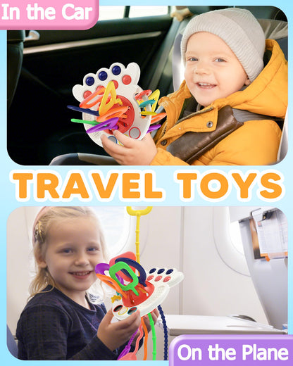 Tonberless Baby Sensory Montessori Toys for 6-12-18 Months, Toddler Teething Toy Birthday Gift Travel Toys for 1 2 3 Year Old Boy Girl Infant 8 9 10 Months Old