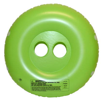 Coconut Float Rae Dunn x Toddler Float with Canopy - New Velcro Connectors! - Child Sized Inflatable Raft & Durable Water Toy - Stable Ride-On for Summer Parties & Swim Events (Rawrsome)