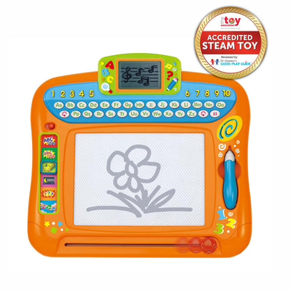 winfun Write 'n Draw Learning Board – Interactive Educational Toy for Toddlers, LCD Screen, 6 Learning Modes, Numbers, Letters, Music & More, Ideal for Ages 24 Months+