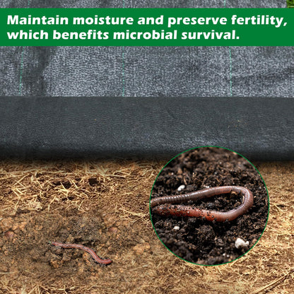 WAENLIR 5.8oz 4FT x 250FT Heavy Duty Landscape Fabric Weed Barrier Premium Woven Ground Cover Roll, UV Resistant&Tear-Proof, Ideal for Garden Beds, Walkways, Patios, Greenhouses, Outdoor Landscaping