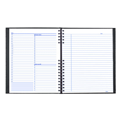 NotePro Undated Daily Planner, Black, 200 Pages,10 3/4 x 8-1/2 Inches