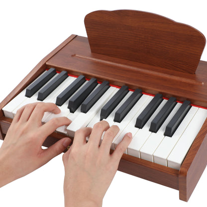 PLAMILOY Baby Piano, 25-Keys Piano for Toddlers, Mini Desktop Piano Keyboard Instrument Toy for Beginner 3 Ages+, Best Woodern Digital Piano Early Learning Birthday Gift for Boys Girls