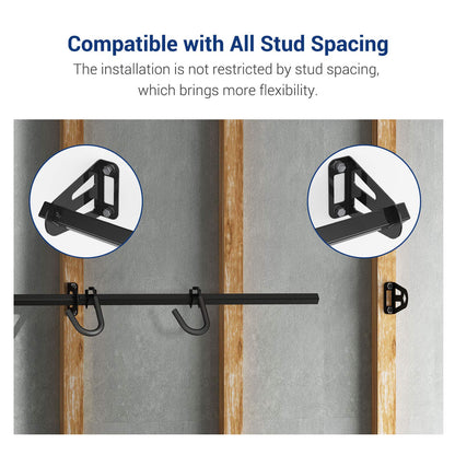 FLEXIMOUNTS 6 Bike Storage Rack, Heavy Duty Wall Mount Hanger for Home & Garage, Holds Up to 300lbs
