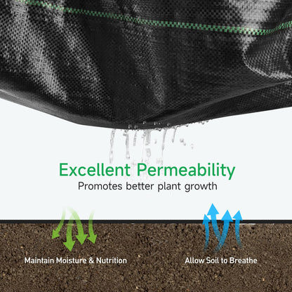 GreatBuddy 4FT × 100FT Weed Barrier Landscape Fabric Heavy Duty, 3.2oz High Density Weed Cloth for Greenhouse, Garden, Yard, Pathway, Ultra-Durable Woven Weed Control Ground Cover, Easy Setup