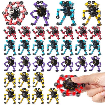 Gokeey 32 Pcs Party Favors for Kids 8-12, Treasure Box Toys for Classroom Prizes, Transformable Fidget Spinners Bulk, Goodie Bag Stuffers for Boys and Girls, Pinata Fillers, Sensory Toys