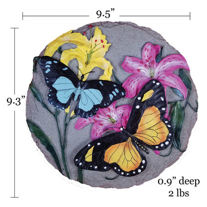 Spoontiques - Garden Décor - Butterfly Stepping Stone - Decorative Stone For Garden