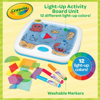 Crayola Light Up Activity Board, Sensory Toy for Toddlers & Kids, Light Box, Light Up Coloring Board, Educational Toy, Gift for Toddlers, Ages 1+