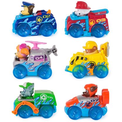 PAW Patrol Pup Squad Racers, 6-Pack of PAW Patrol Vehicles with Chase, Marshall, Skye, Rubble, Rocky, & Zuma, Kids Toys for Boys & Girls Ages 3 and Up