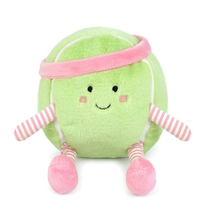 MON AMI Tina Tennis Ball 9-Inch Sports Plush Toy for Boys & Girls | Soft Tennis Stuffed Toy | Playroom Sports Décor | Gift for Kids & Toddlers