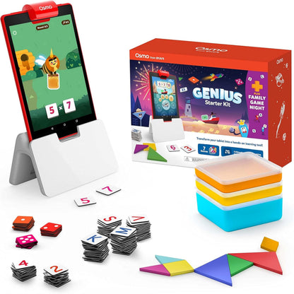 Osmo Genius Starter Kit for Kids Ages 6–10 | 7 Educational Learning Games | Fire Tablet Compatible | Educational STEM Learning System | Base Included