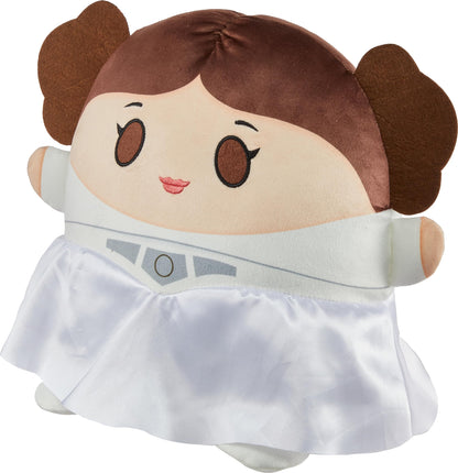 Mattel Star Wars Cuutopia Plush Figure, 10-inch Princess Leia Soft Rounded Pillow Doll, Collectible Toy Inspired by the Fan-Favorite Character