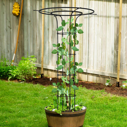 Trellume Trellis for Climbing Plants Outdoor - 69"(H), Expandable and Rust-Proof Metal Plant Support, Easy Installation, Garden Trellis for Potted Roses, Vines, Jasmine(1 Pack)