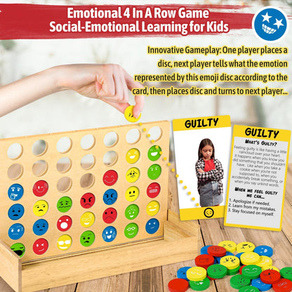 Garybank Social Emotional Learning Activities for Kids, Feelings Connect Game w/56 Emotion Cards, Play Therapy Toys for School Counselors, Social Coping Skills for Children, Teacher Office Must Haves