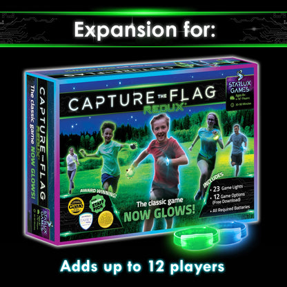 Capture The Flag REDUX: Glow-in-The-Dark Bracelet Expansion Set | Add 12 Players | Outdoor Games for Kids | Gift Idea for Teen Boys | Alternative to Hover Soccer & Light Up Basketball | By Starlux