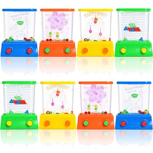 Handheld Water Toy Mini Games with Relive Your Childhood with - Nostalgic Fun in a Compact Size (8 PCS Handheld Toy Edition)