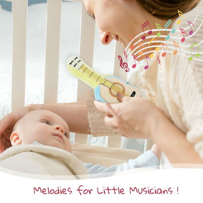 June Garden 7" My First Guitar - Musical Soft Plush Toy - Gift for Infants and Toddlers