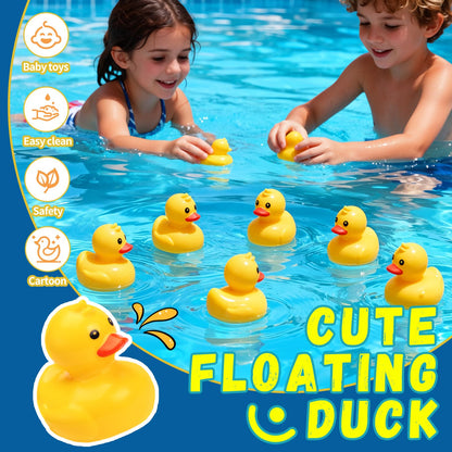 Duck Matching Bath Toys for Kids - 20 Plastic Ducks with Storage Bag | Fun Memory Games-Float Mini Duck Baby Bath Ducky Shower Toys-Water Outdoor Game for Children,Preschoolers,Birthday Party Carnival
