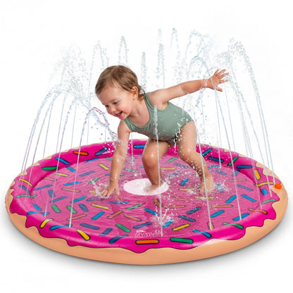 Playland Non-Slip Splash Pad Water Toy for Kids – Fun & Entertaining Toddler Outdoor Toys, Durable Easy-Setup Water Mat, Multi-Purpose Dog Splash Pad & Outdoor Toys for Toddlers 1-3