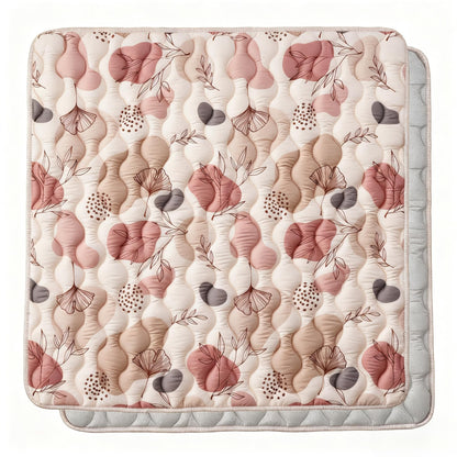 Bunnikins & Clover 50"x50" Thicken Soft Play Mat for Babies 0-6 Months, Foldable and Non Slip One-Piece Baby Crawling Mat, Washable Padded Foam Play Mat for Baby, Toddlers Infants, Tummy Time