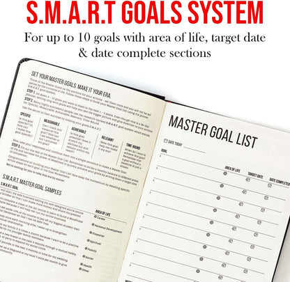 This Is My Era 90 Day Planner, Undated Weekly and Monthly Planner, Life Organizer | Goals Journal, Undated Agenda, Leather & Hard Cover Planner (1 Pack, Gold)