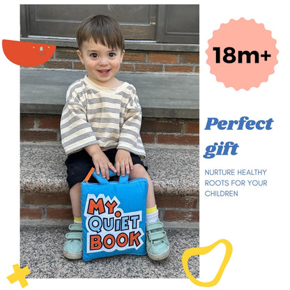 BAVY My Quiet Book - Toddler Travel Essential, Car Plane Airplane Toys, Montessori Busy Board Book, Activity Books for Toddlers 1-3, Gifts for 1 2 3 4 Year Old Girl, Birthday Gifts Toys Age 2-4