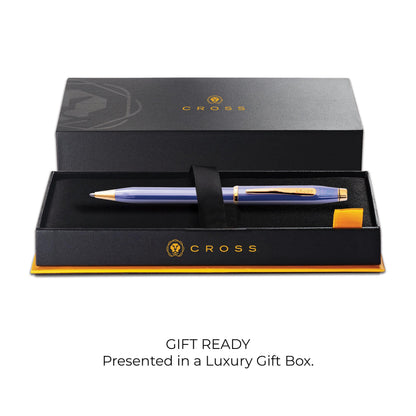 Cross Official Cross Ballpoint Pen, Oil-based, Medium Point, Centuri 2, Lavender Blue at 0082 165, Limited Color, Genuine Imported
