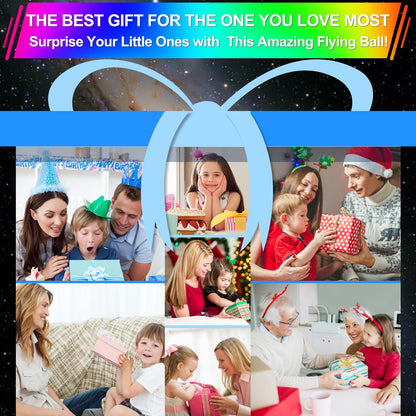 Vantexi Flying Orb Ball Toy,2026 Upgraded Parachute LED,Magic Hand Controlled Mini Gravity Ball,Cosmic Globe Boomerang,Cool Christmas Birthday Gift for 6 7 8 9 10+ Year Old Girls-Bright Purple